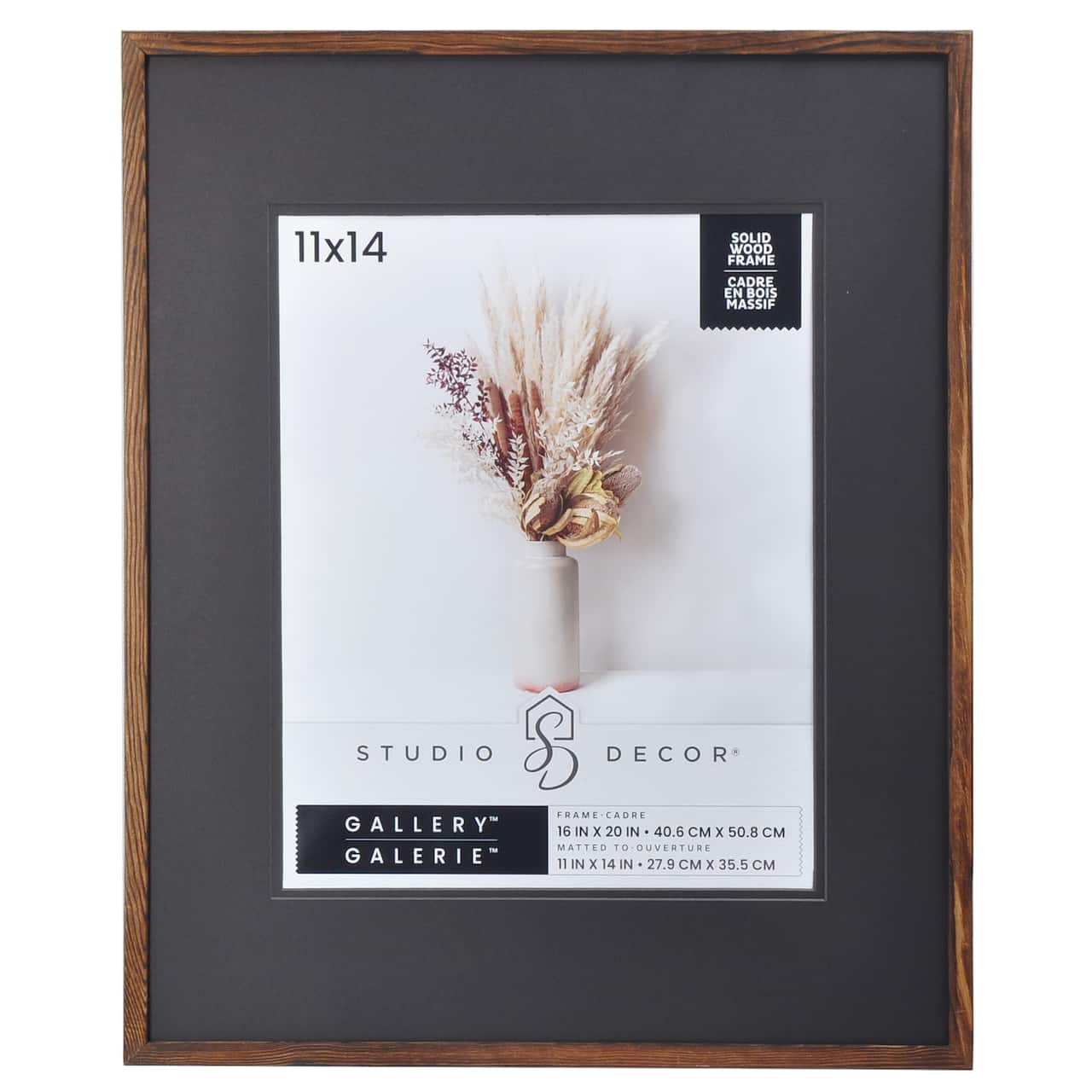 Gallery Dark Wood Frame with Mat by Studio Décor®